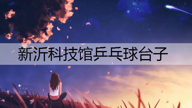 新沂科技馆乒乓球台子